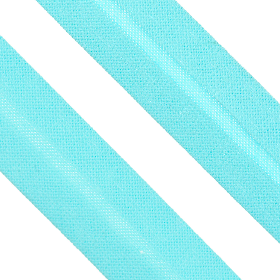 POLY-COTTON BIAS BINDING LIGHT AQUA