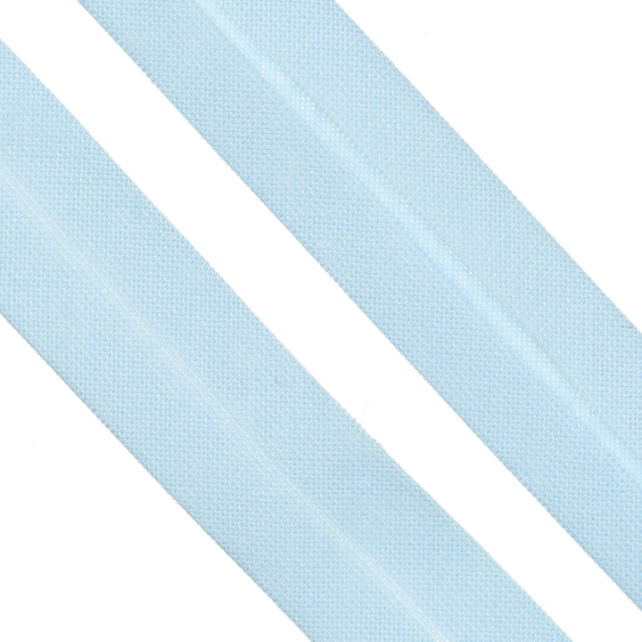 POLY-COTTON BIAS BINDING POWDER BLUE