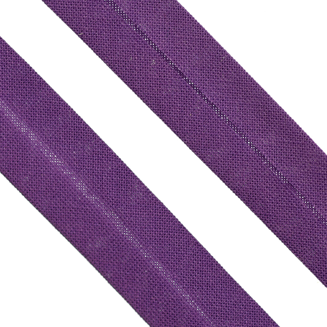 POLY-COTTON BIAS BINDING PURPLE