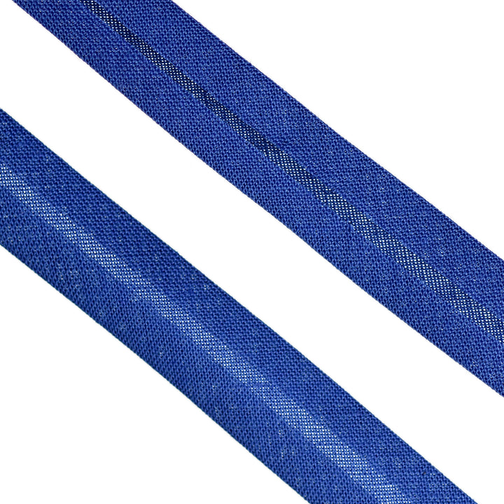 POLY-COTTON BIAS BINDING ROYAL BLUE