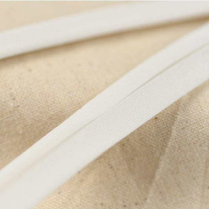 POLY-COTTON BIAS BINDING NATURAL WHITE