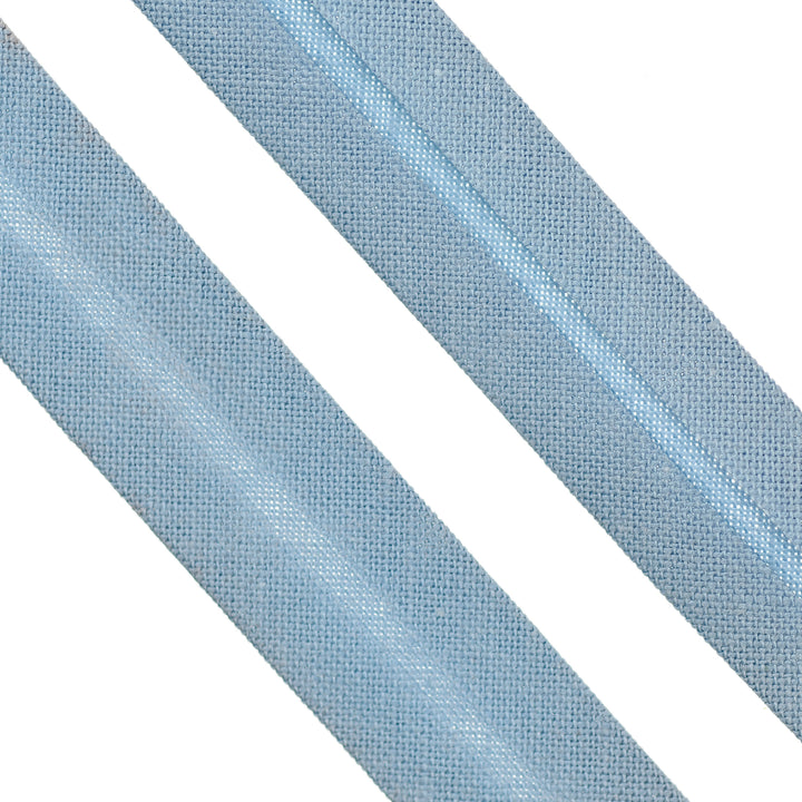 POLY-COTTON BIAS BINDING STEEL BLUE