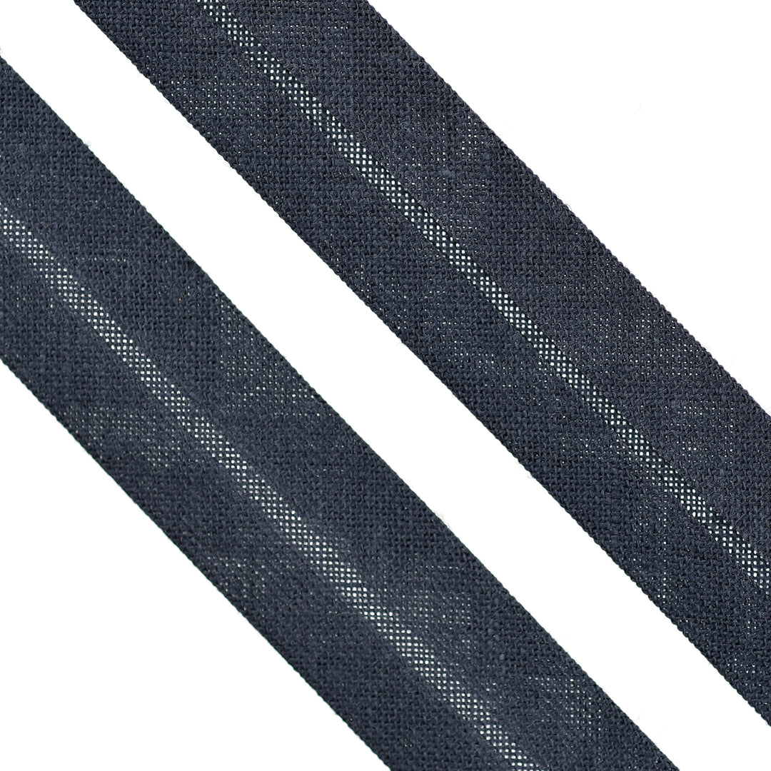 POLY-COTTON BIAS BINDING STORM BLUE