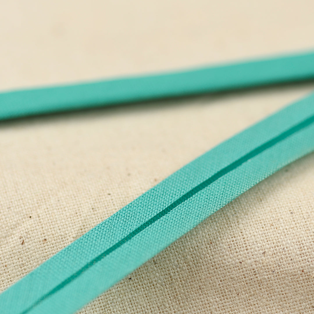 POLY-COTTON BIAS BINDING TURQUOISE