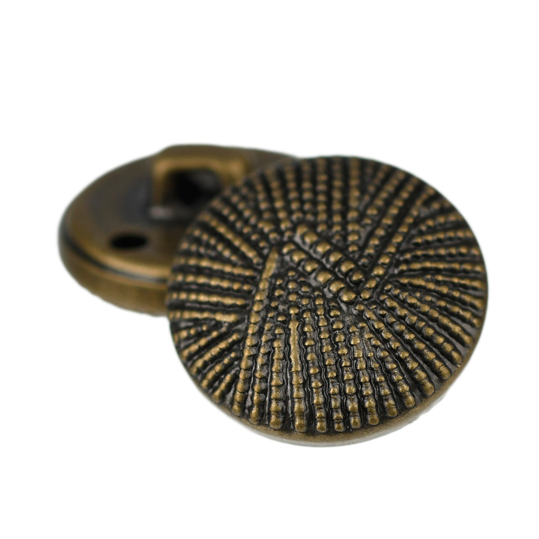 Metal-Look Embossed Button with Shank Antique Brass – JackStock ...