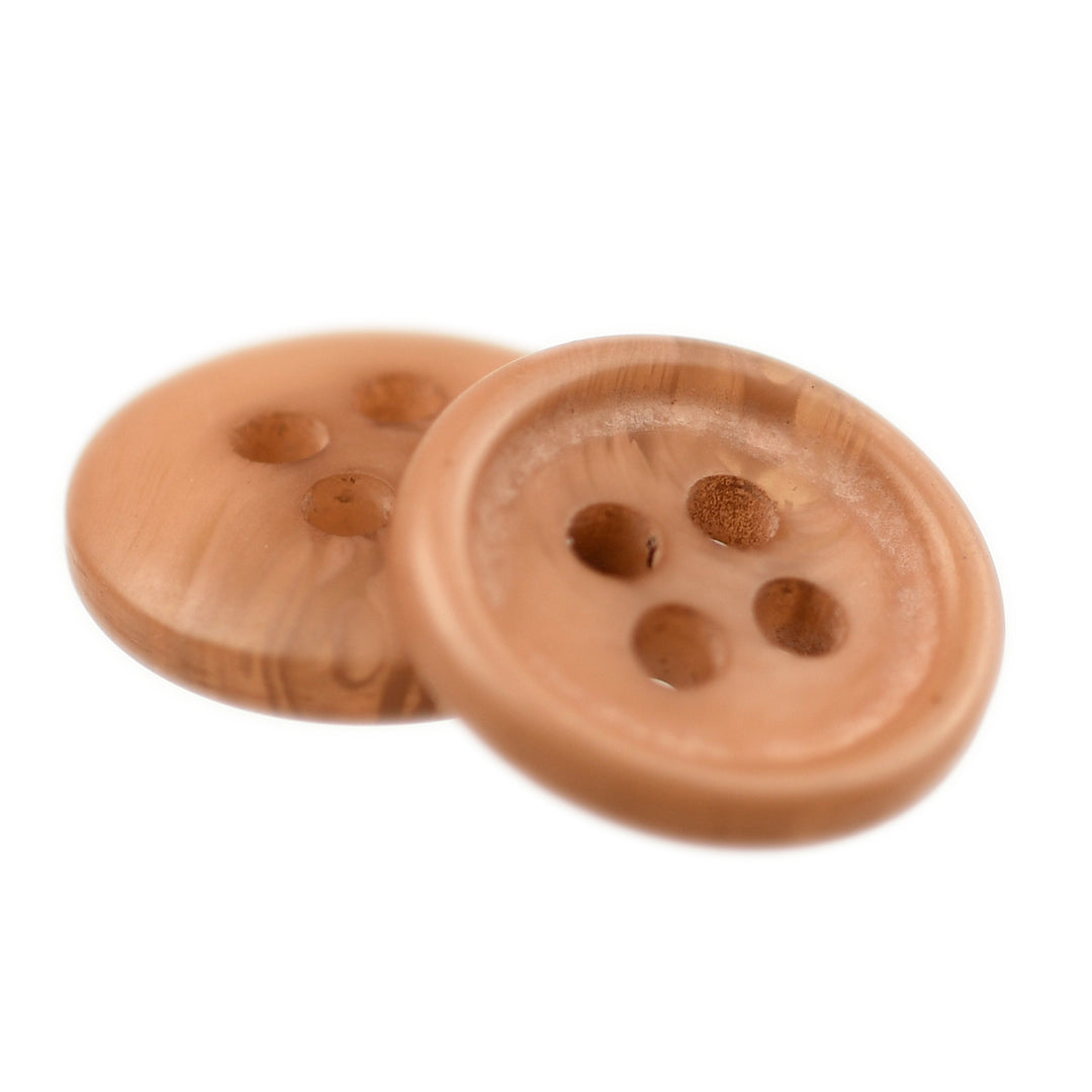 FOUR-HOLE MARBLED BUTTON LATTE