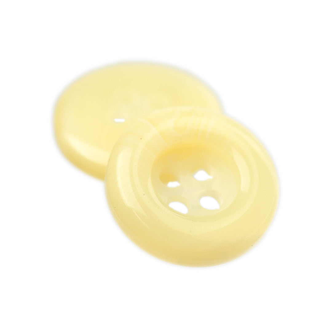 Wide Rim Natural Button Four-Hole Wide Rim Button Gloss Marbled Cream – JackStock Haberdashery