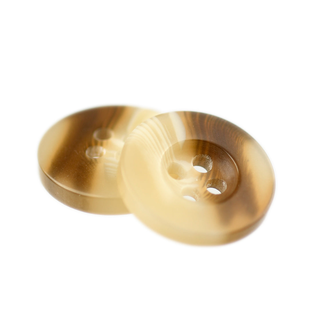 Wide Rim Natural Button Four-Hole Wide Rim Marbled Button Bone – JackStock Haberdashery
