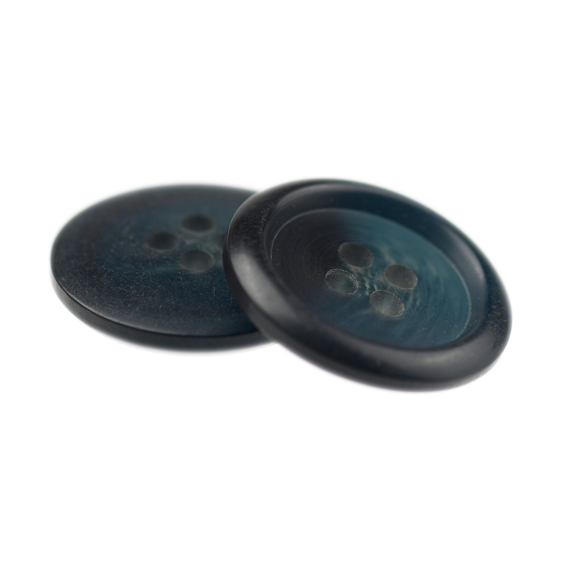 FOUR-HOLE CONVEX RIM BUTTON MIDNIGHT BLUE – JackStock Haberdashery