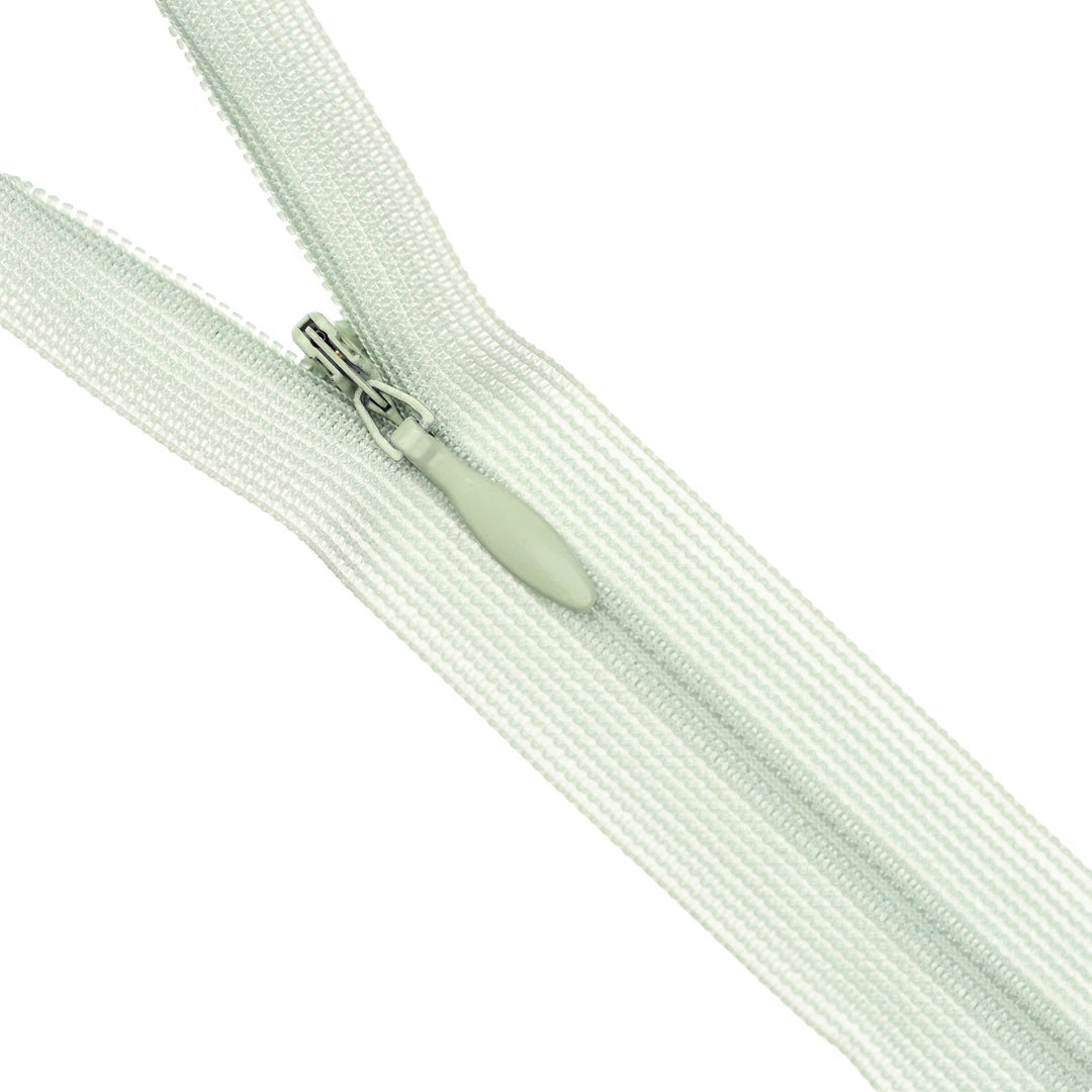 YKK INVISIBLE MESH ZIP COL 881 ICE GREEN