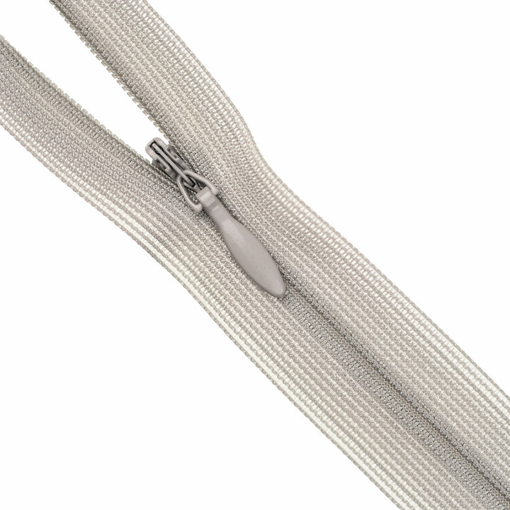 YKK INVISIBLE MESH ZIP COL 225 ALUMINIUM