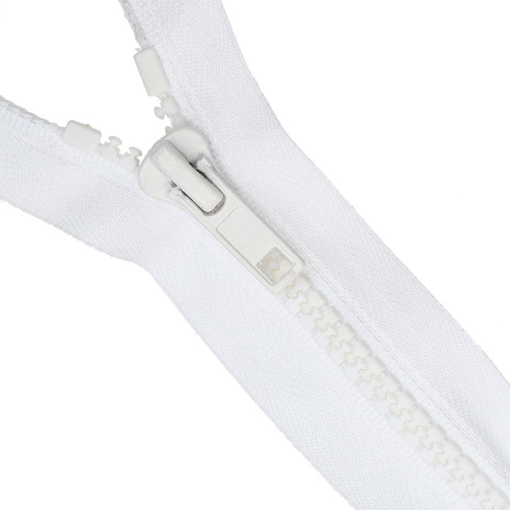 CHUNKY OPEN-END TWO-WAY ZIP NO.5 COL WHITE