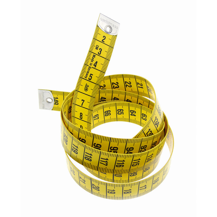 150CM PRYM METRIC FIBREGLASS TAPE MEASURE YELLOW