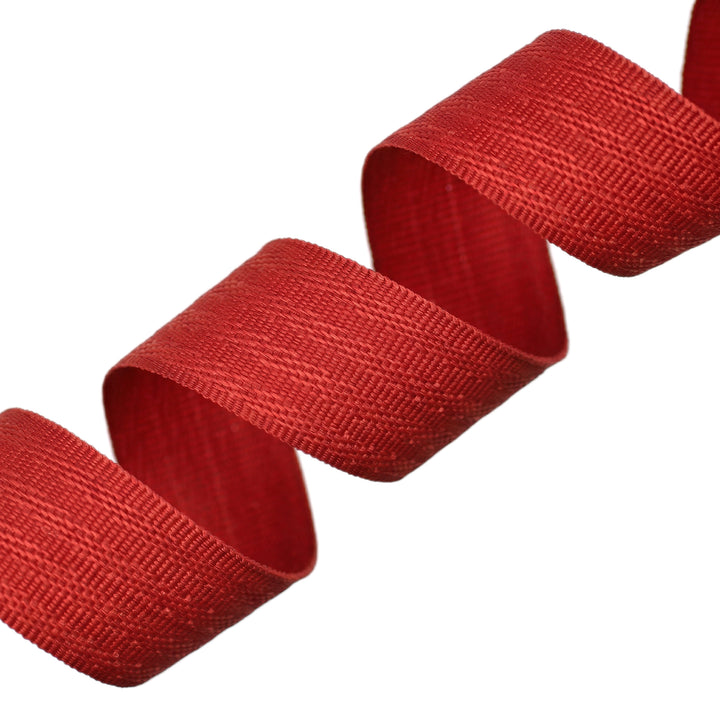POLY HERRINGBONE TAPE RED