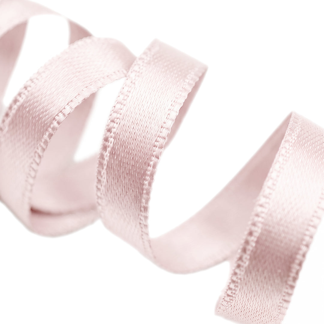 DOUBLE-SIDED SATIN RIBBON - POWDER PINK