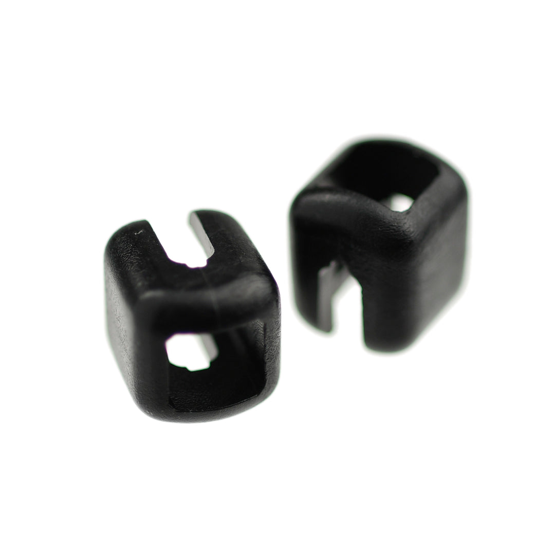YKK VISLON NO.10 REMOVABLE SNAP-ON TOP STOP - BLACK
