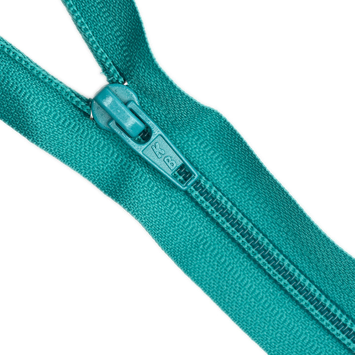 NYLON OPEN-END ZIP NO.5 COL PEACOCK