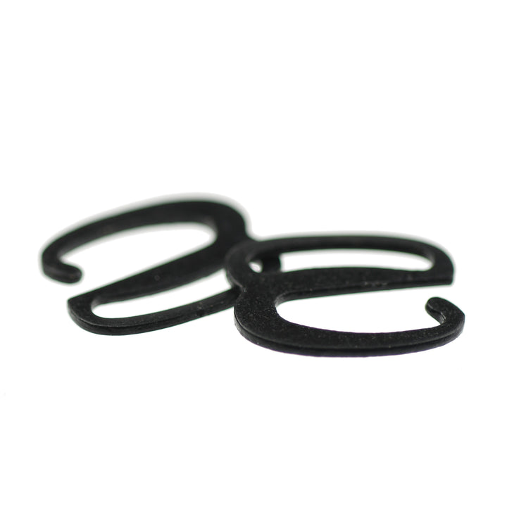 METRO METAL DETACHABLE ROUNDED HOOK BLACK