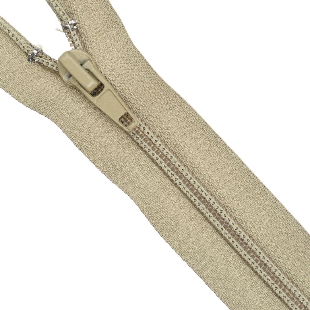NYLON OPEN-END ZIP NO.5 COL SANDSTONE