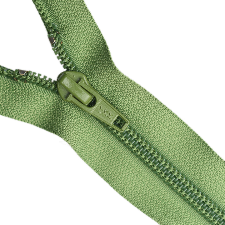 YKK NYLON OPEN-END ZIP NO.5 COL 887 GREEN OLIVE
