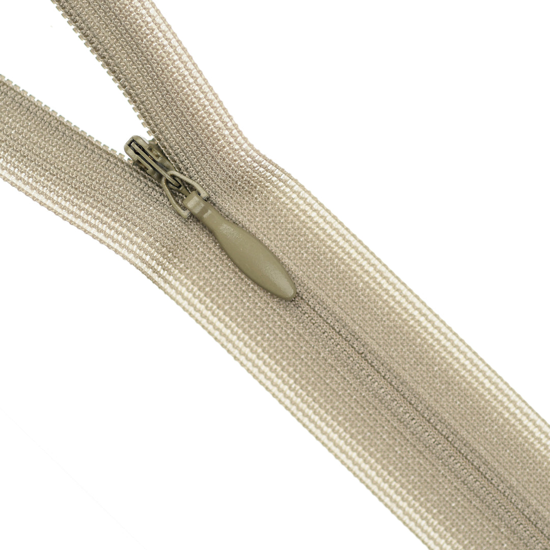 YKK INVISIBLE MESH ZIP COL 884 TAUPE