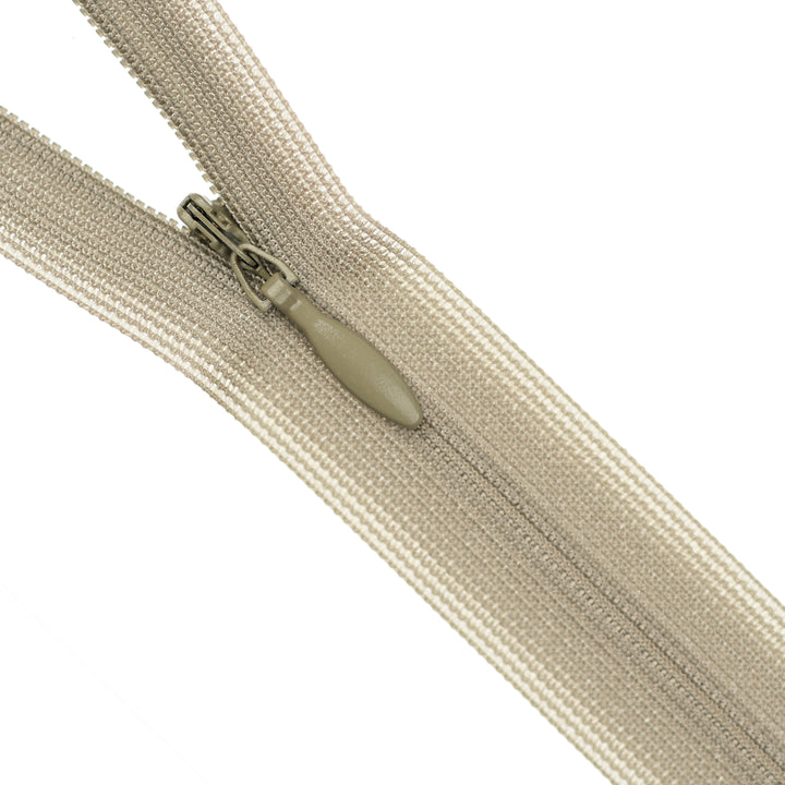 YKK INVISIBLE MESH ZIP COL 884 TAUPE