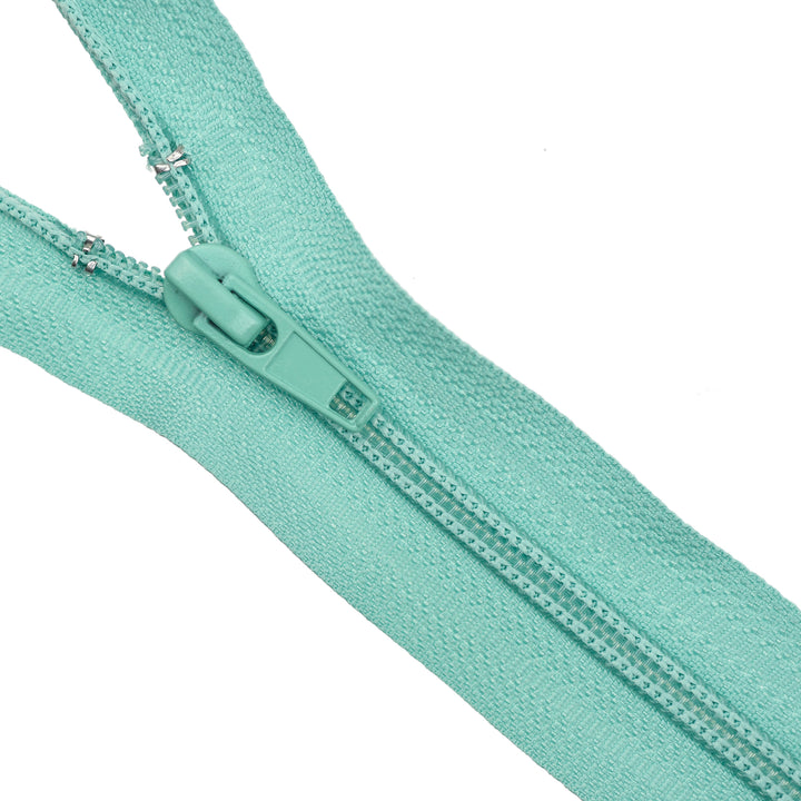 NYLON OPEN-END ZIP NO.5 COL SEAFOAM