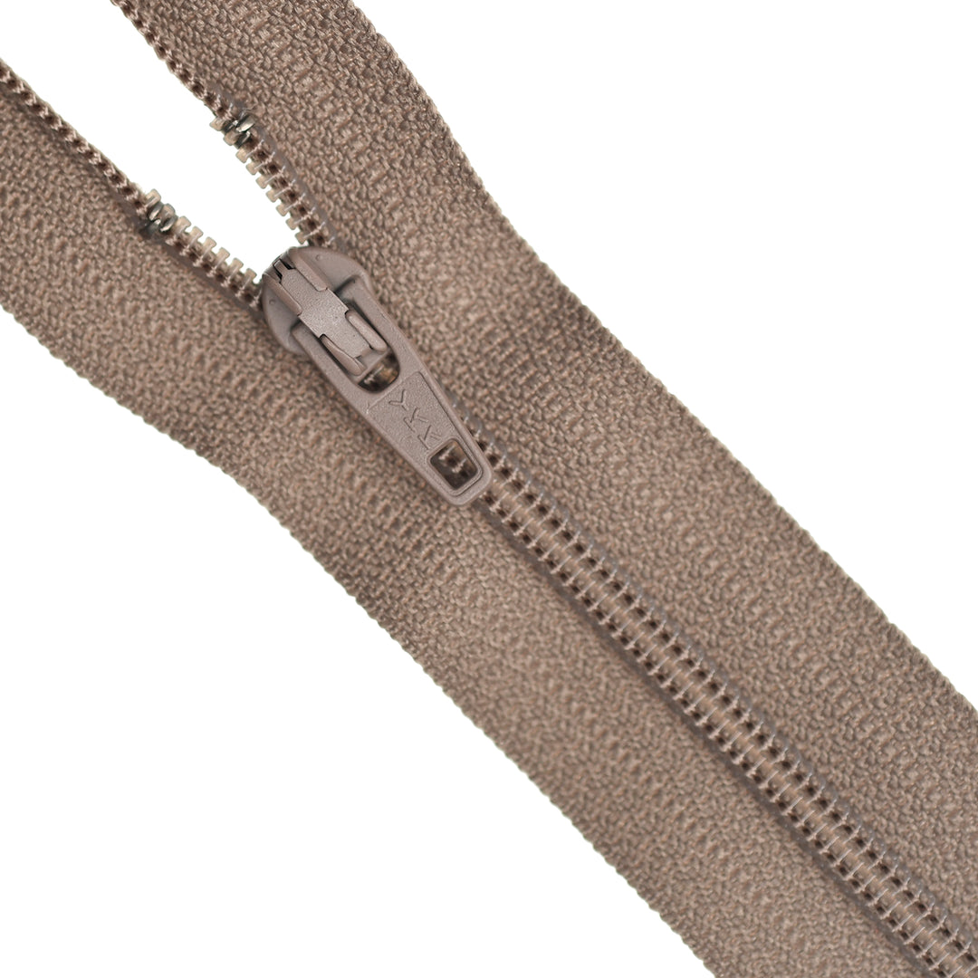 YKK NYLON CLOSED-END ZIP NO.3 COL 810 DUSTY TAUPE