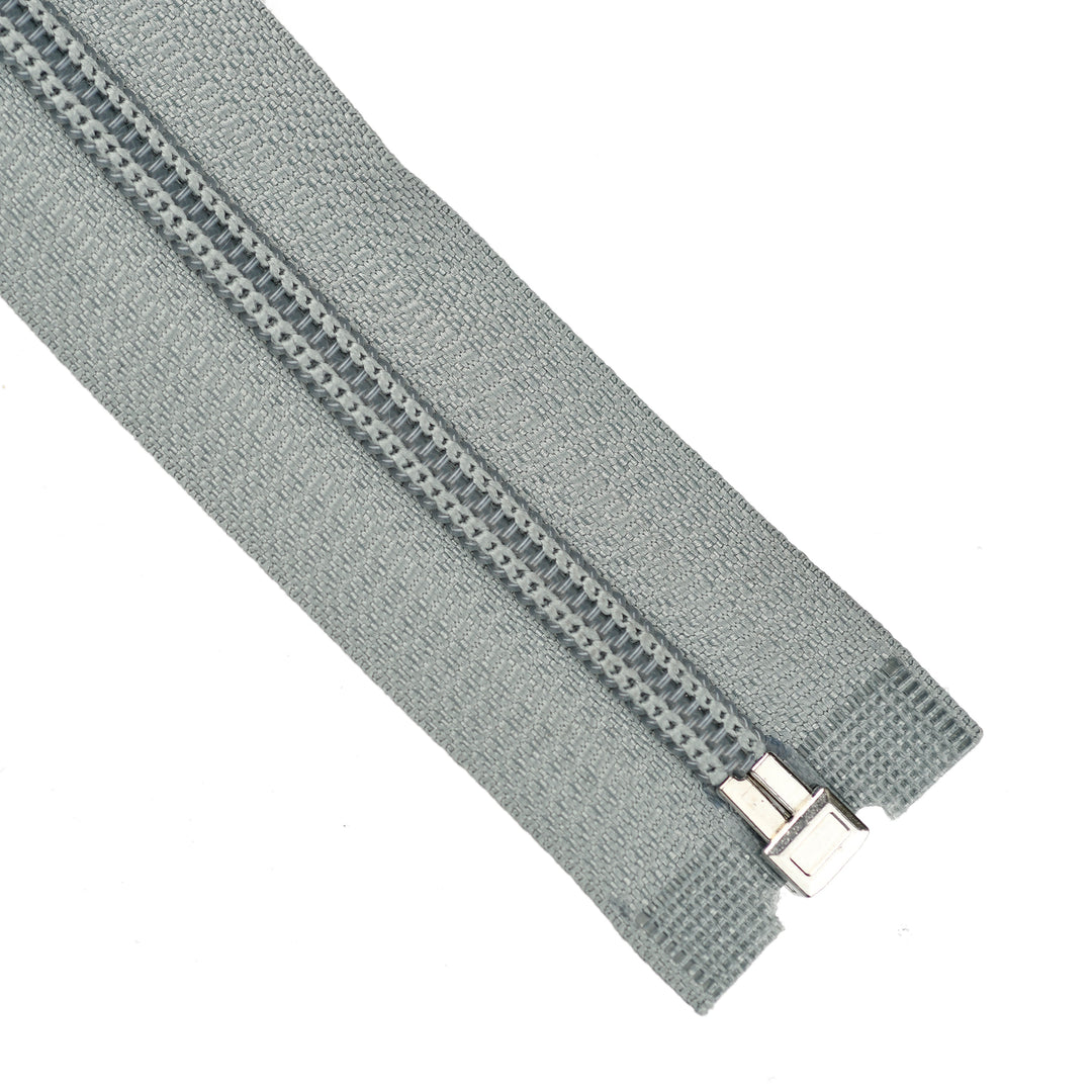 NYLON OPEN-END ZIP NO.5 COL TITANIUM