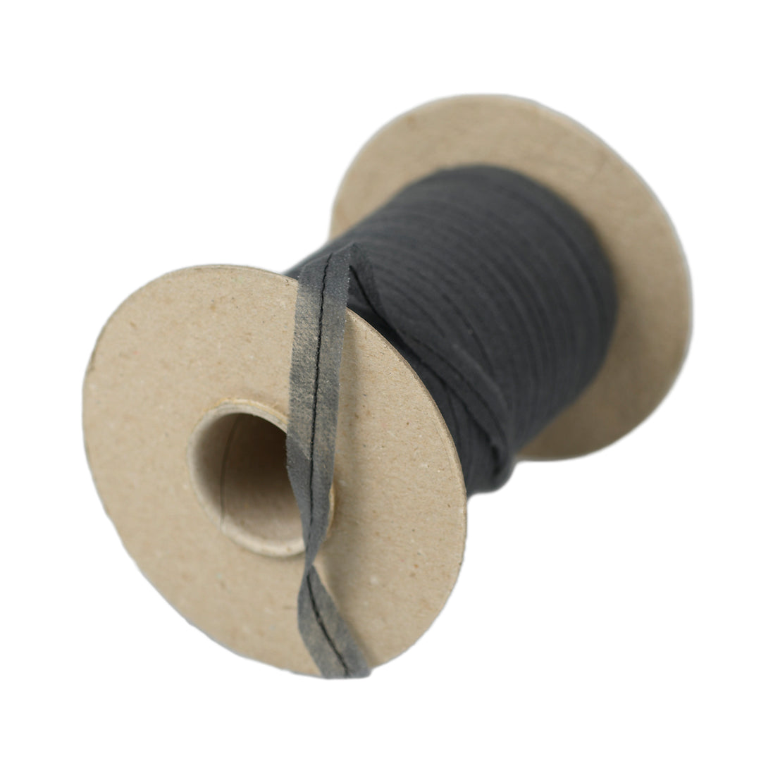 BIAS STITCHED FUSING TAPE CHARCOAL