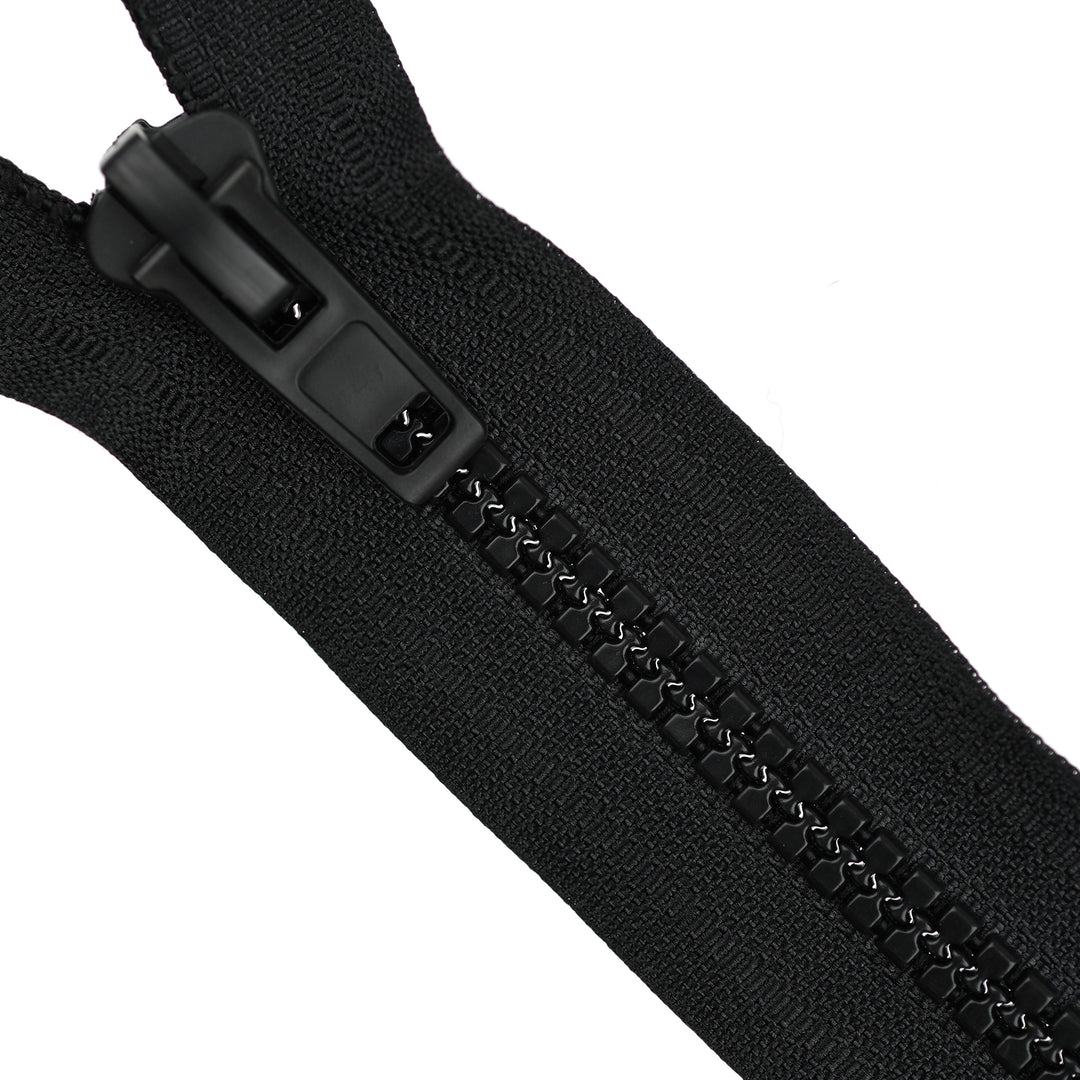 CHUNKY TWO-WAY ZIP NO.8 COL BLACK