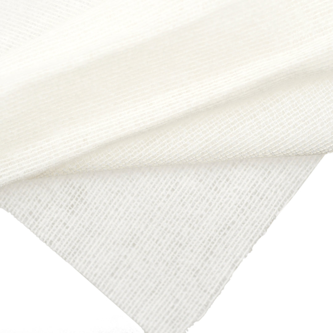 White Soft Fusing 150cm Whisper-Light 65gsm Lightweight Woven Weft Fusing Natural White ...
