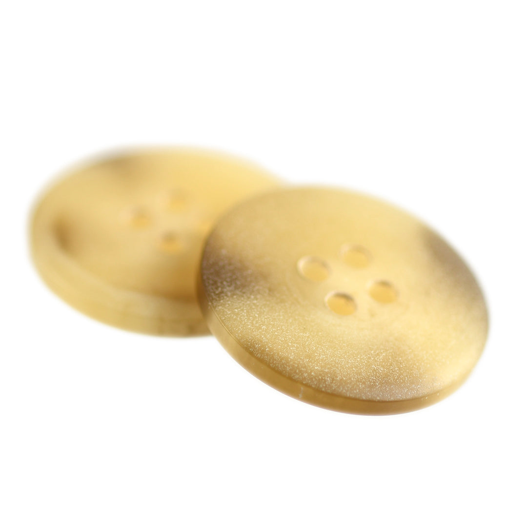 FOUR-HOLE FLAT MARBLED BUTTON LIGHT KHAKI