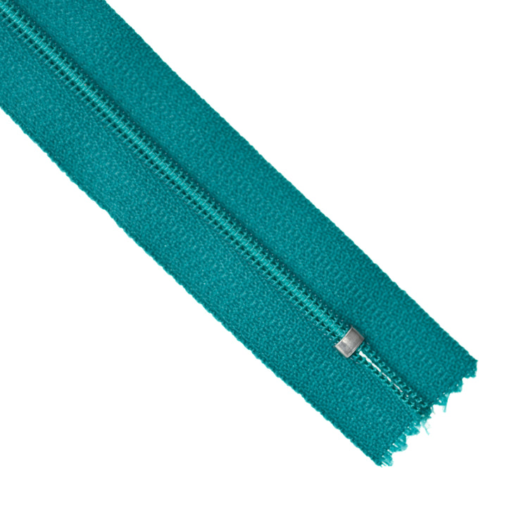 YKK NYLON CLOSED-END ZIP NO.3 COL 906 RICH TURQUOISE