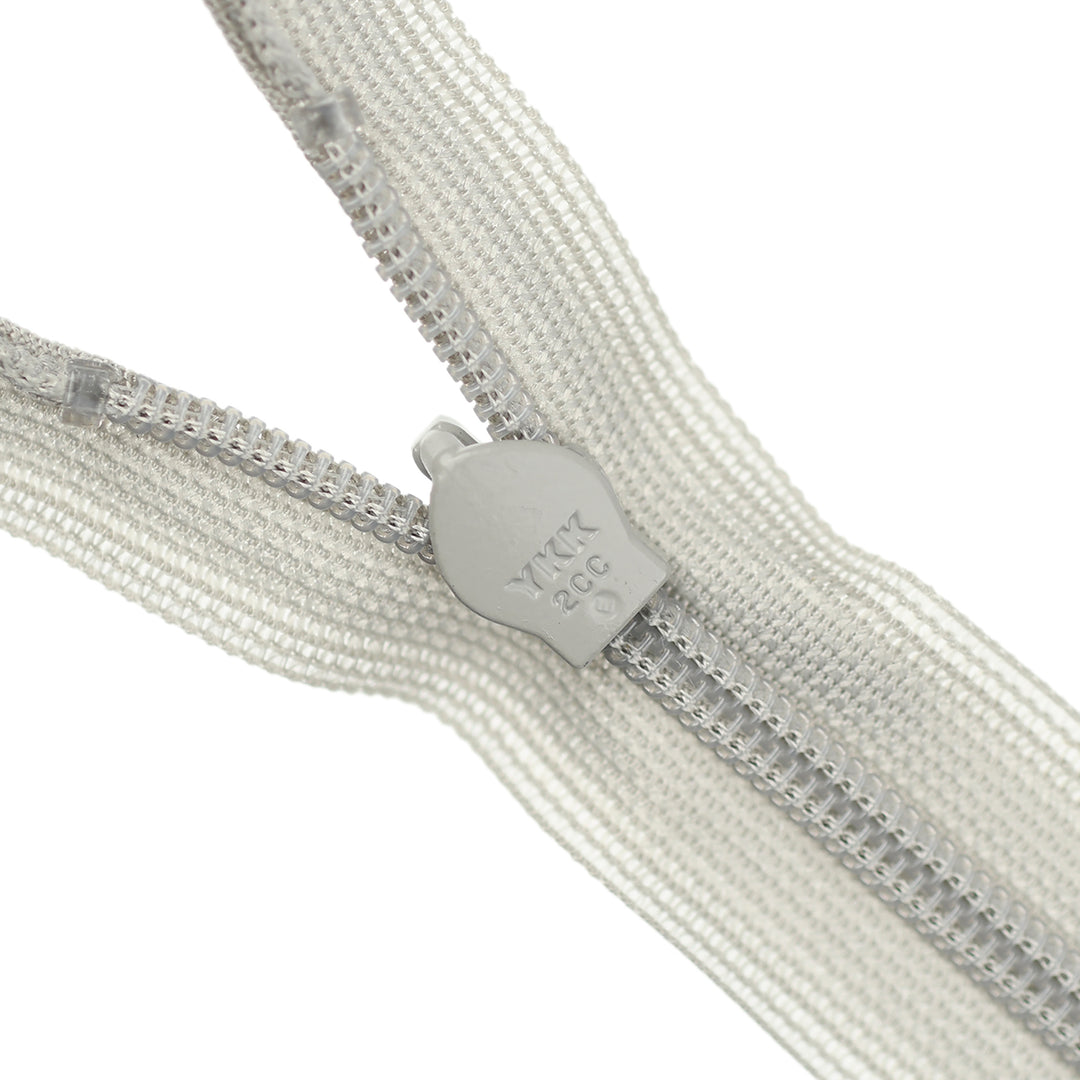 YKK INVISIBLE MESH ZIP COL 576 WARM GREY