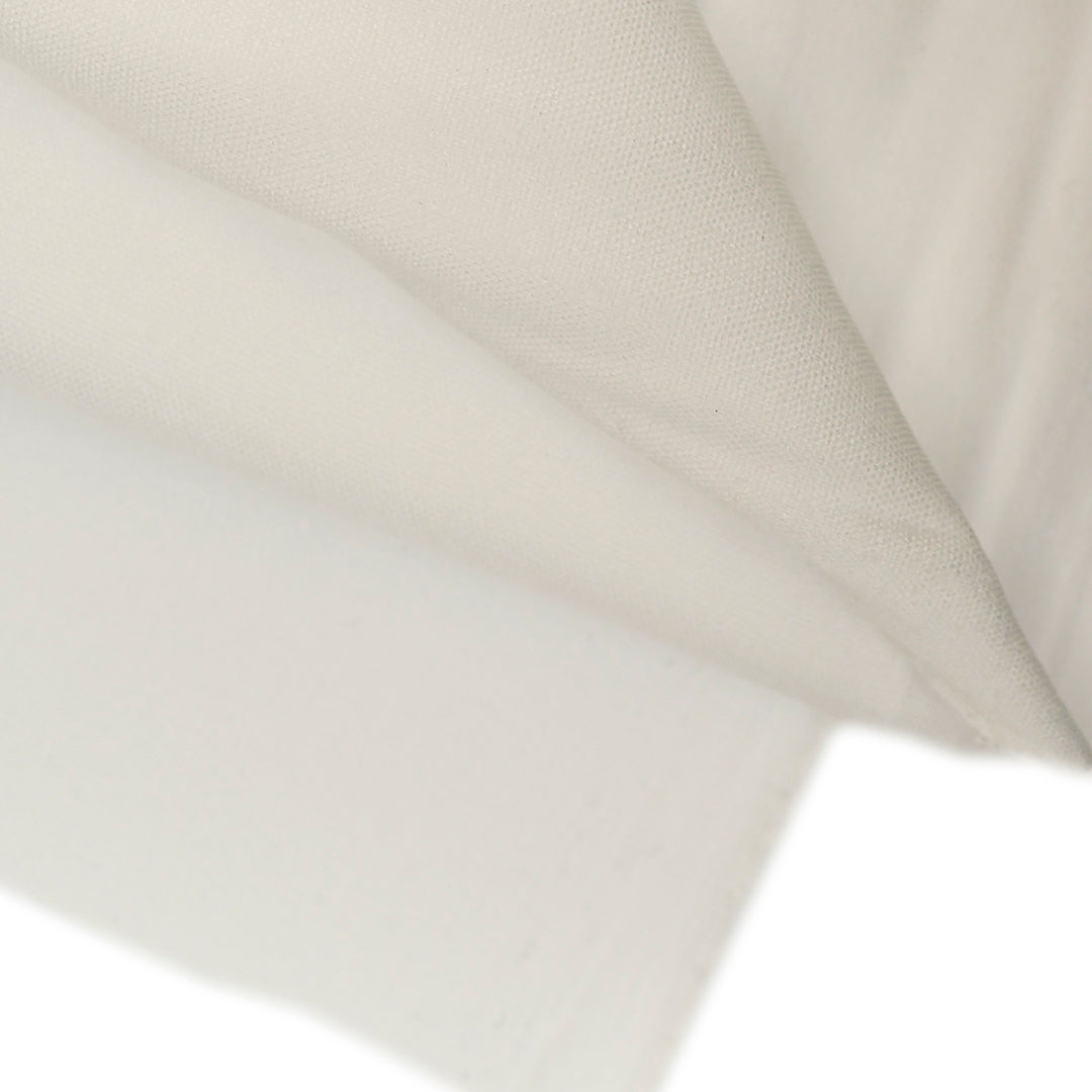150CM SUPERFINE WOVEN STRETCH FUSING NATURAL WHITE