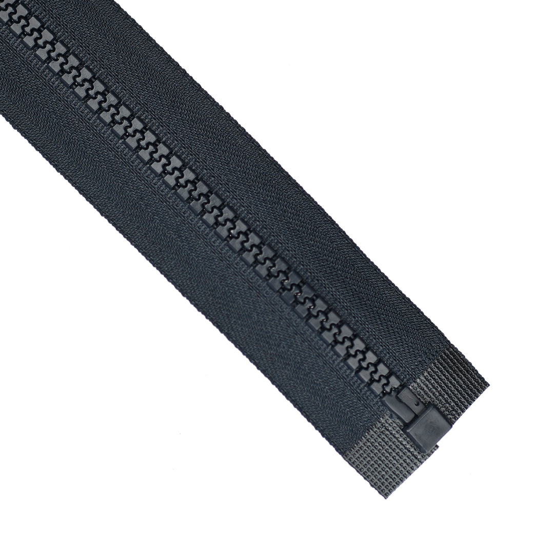 CHUNKY OPEN-END ZIP NO.5 WITH DONUT-DROP COL DARK NAVY