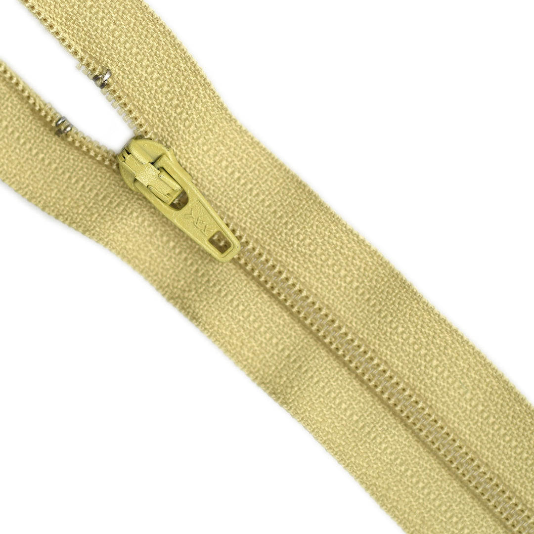 YKK NYLON CLOSED-END ZIP NO.3 COL 882 LIGHT KHAKI