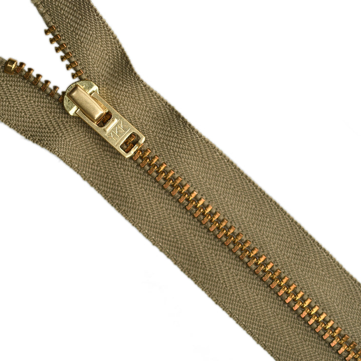 YKK METAL CLOSED-END ZIP NO.4.5 GOLD COL 896