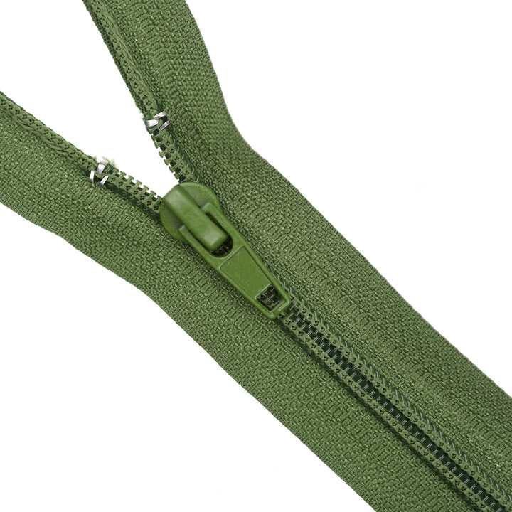 NYLON OPEN-END ZIP NO.5 COL MARTINI OLIVE