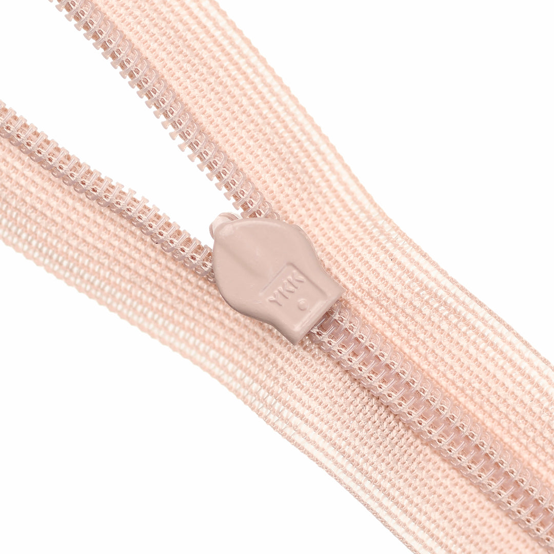 YKK INVISIBLE MESH ZIP COL 344 DUSKY ROSE