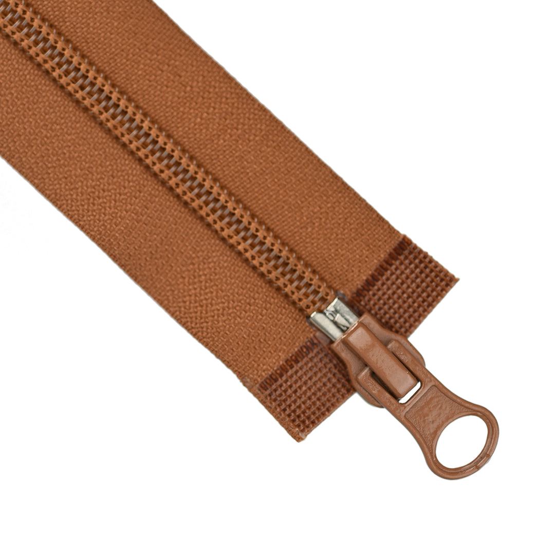NYLON NO.5 OPEN-END TWO-WAY ZIP COL CINNAMON