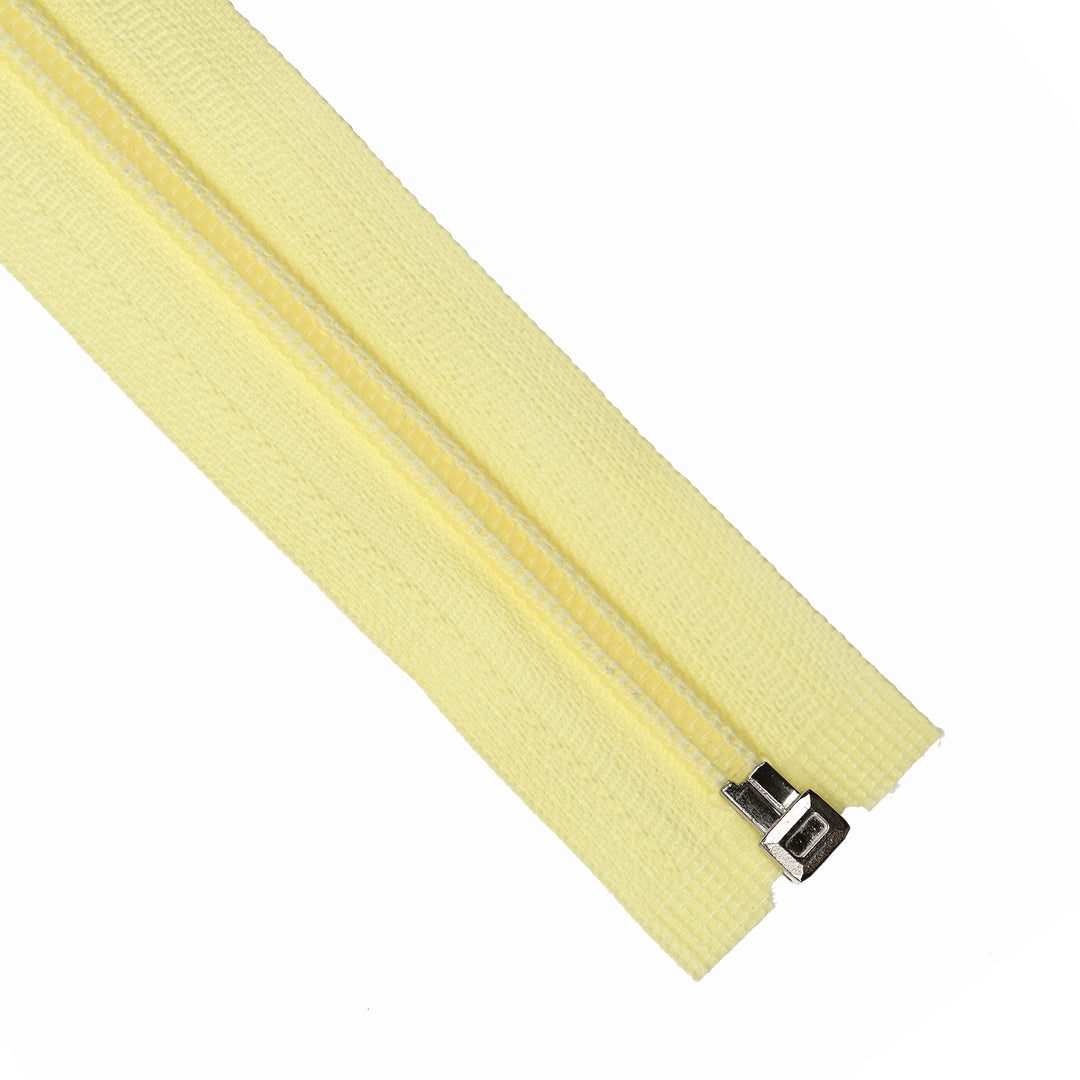 NYLON OPEN-END ZIP NO.5 COL LIGHT YELLOW
