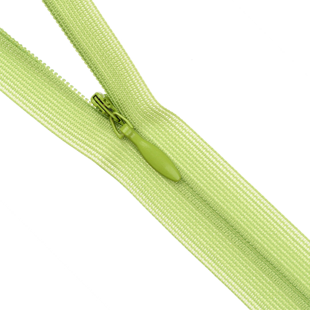 YKK INVISIBLE MESH ZIP COL 827 LIME