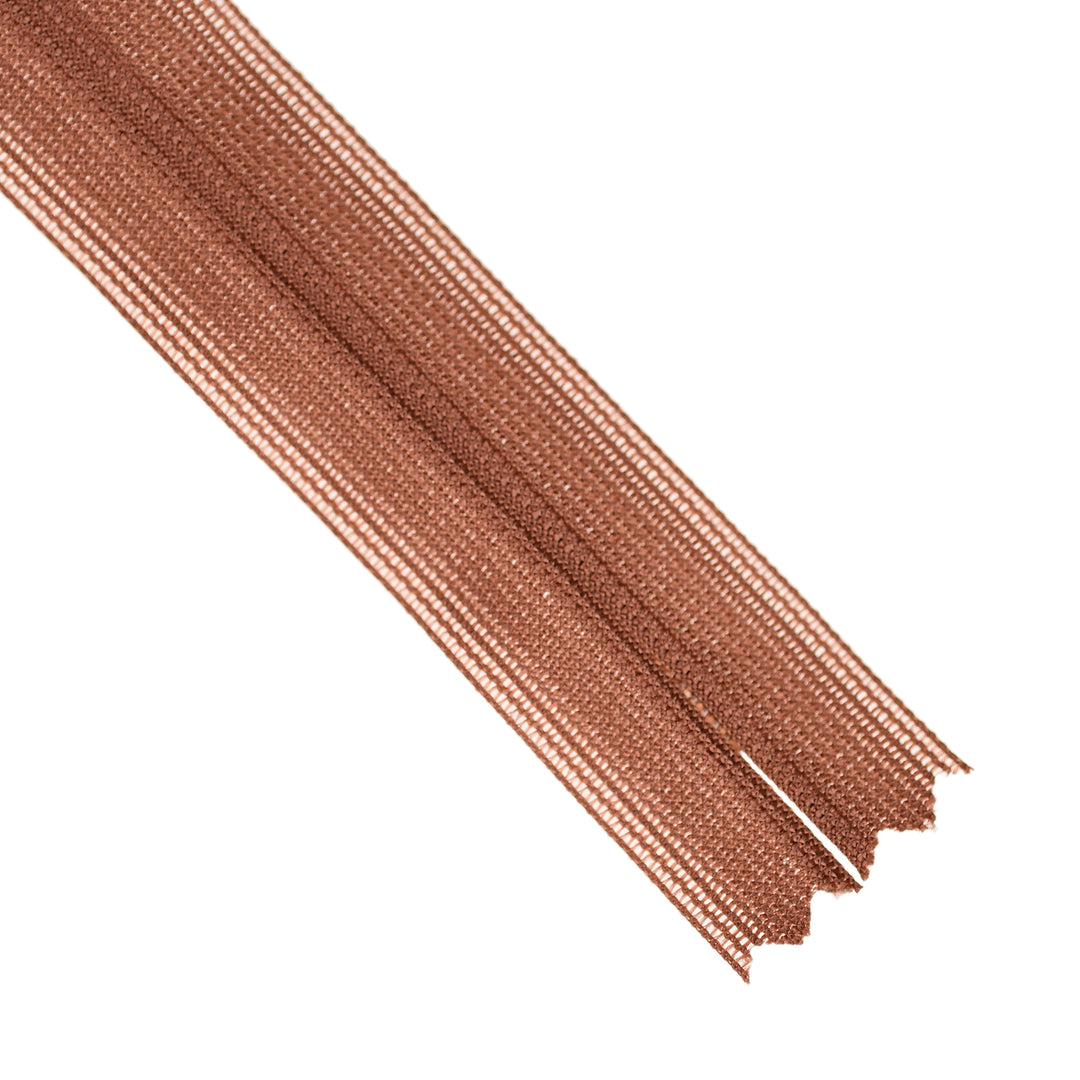 YKK INVISIBLE MESH ZIP COL 855 DUSTY RUST