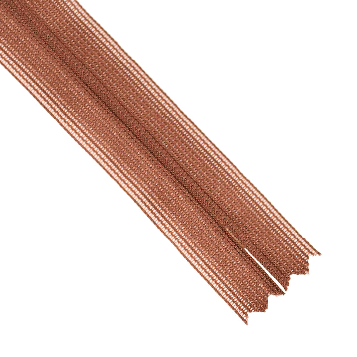 YKK INVISIBLE MESH ZIP COL 855 DUSTY RUST