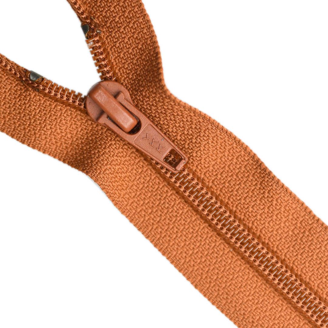 YKK NYLON OPEN-END ZIP NO.5 COL 856 BRICK