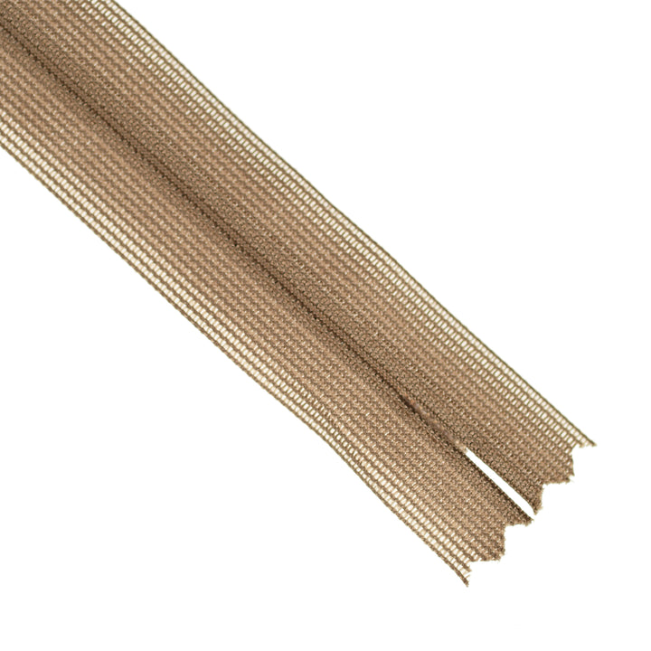 YKK INVISIBLE MESH ZIP COL 563 MOCHA