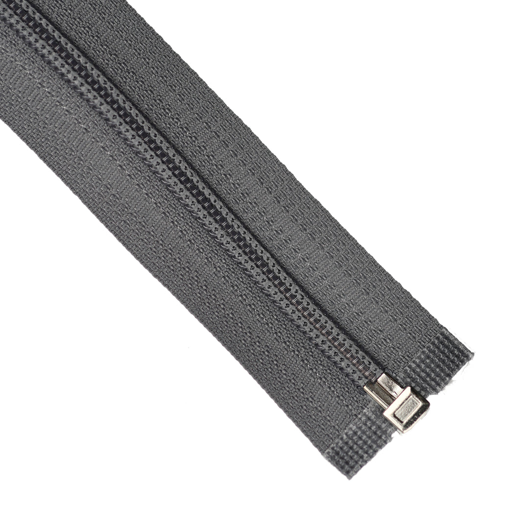 NYLON OPEN-END ZIP NO.5 COL FOSSIL GREY