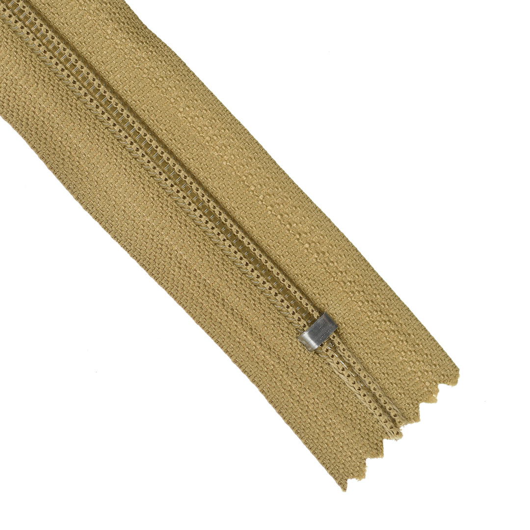 NYLON CLOSED-END NO.5 ZIP COL TAUPE